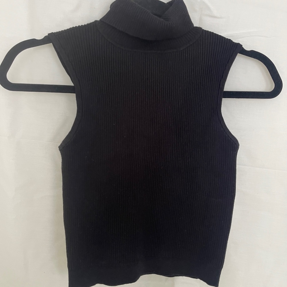 💫High neck blouse black